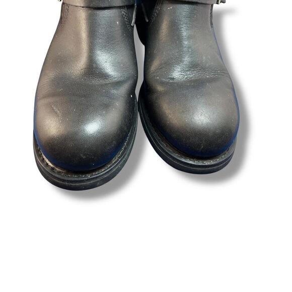 Harley Davidson Motorcycle 94047 Zip Up Leather Boots Men's Size 11 USA 44 EUR - Picture 4 of 9